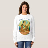 Custom Aesthetic Modern Japan Lucky Goddess  スウェットシャツ (正面フル)