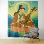 Custom Aesthetic Modern Japan Lucky Goddess タペストリー (インサイチュ)