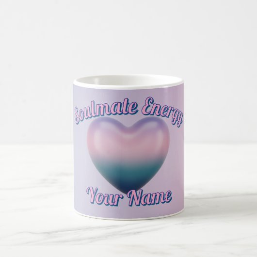 Custom Aesthetic Pink and purple Mug コーヒーマグカップ (中央)