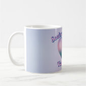 Custom Aesthetic Pink and purple Mug コーヒーマグカップ (左)