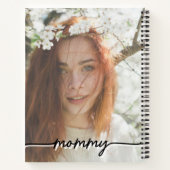 Custom Affirmation Journal New Mom photo Gift ノートブック (裏面)