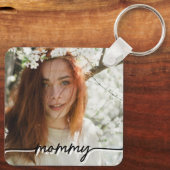 Custom Affirmation New Mom photo Gift キーホルダー (裏面)