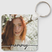 Custom Affirmation New Mom photo Gift キーホルダー (裏面)