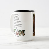 Custom Affirmation New Mom photo Gift ツートーンマグカップ (正面左)
