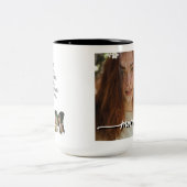 Custom Affirmation New Mom photo Gift ツートーンマグカップ (中央)