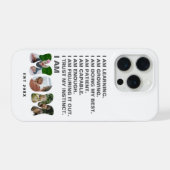 Custom Affirmation New Mom photo Gift iPhoneケース (裏面横)