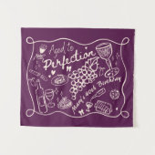 Custom Aged to Perfection Backdrop for Wine  タペストリー (正面(横))