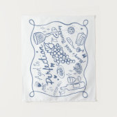 Custom Aged to Perfection Backdrop for Wine  タペストリー (正面)