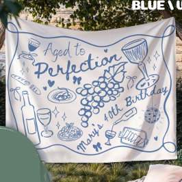 Custom Aged to Perfection Backdrop for Wine  タペストリー