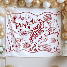 Custom Aged to Perfection Backdrop for Wine 