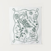 Custom Aged to Perfection Backdrop for Wine  タペストリー (正面)