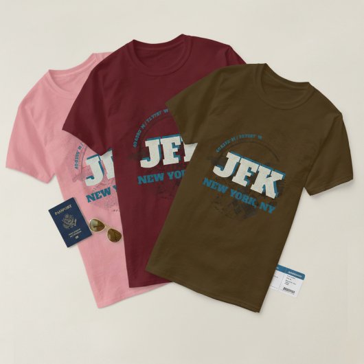 Custom Airport Code City & State Minimalist Travel Tシャツ