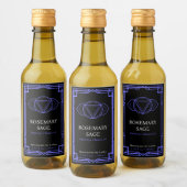 Custom Ajna Third Eye Chakra Essential Oil Label ワインラベル (ボトル)