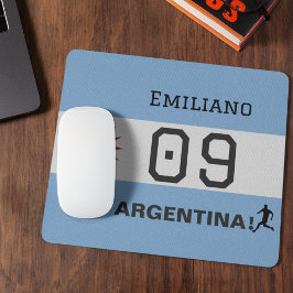 Custom Albiceleste Sun Flag Athlete Graphic マウスパッド