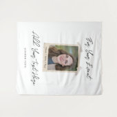 Custom All Events Banner, Minimalist Photo & Text  タペストリー (正面(横))