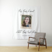 Custom All Events Banner, Minimalist Photo & Text  タペストリー (インサイチュ)