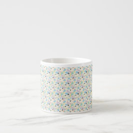 Custom All-Over Print Geometric Pattern Coffee Mug エスプレッソカップ