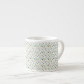 Custom All-Over Print Geometric Pattern Coffee Mug エスプレッソカップ (正面右)