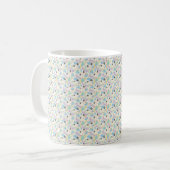 Custom All-Over Print Geometric Pattern Coffee Mug コーヒーマグカップ (正面左)