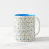 Custom All-Over Print Geometric Pattern Coffee Mug ツートーンマグカップ (正面右)