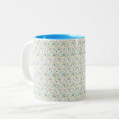 Custom All-Over Print Geometric Pattern Coffee Mug ツートーンマグカップ (正面左)