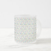 Custom All-Over Print Geometric Pattern Coffee Mug フロストグラスマグカップ (正面右)