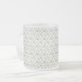 Custom All-Over Print Geometric Pattern Coffee Mug フロストグラスマグカップ (正面左)