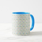 Custom All-Over Print Geometric Pattern Coffee Mug マグカップ (正面右)