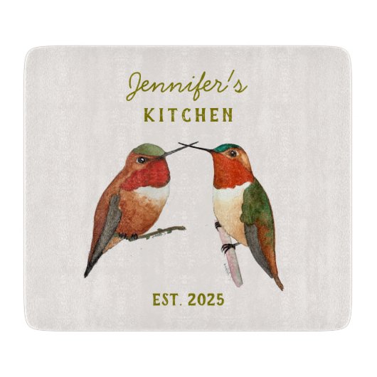 Custom Allen's Hummingbirds  カッティングボード (正面)