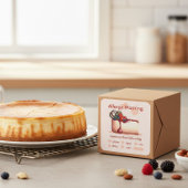 Custom Allergy Warning Dessert Sticker スクエアシール