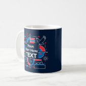 Custom America’s 250th anniversary コーヒーマグカップ (正面左)
