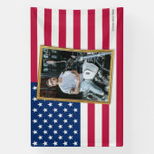 Custom American Flag with Your Photo, Dorm Decor 横断幕 (縦)