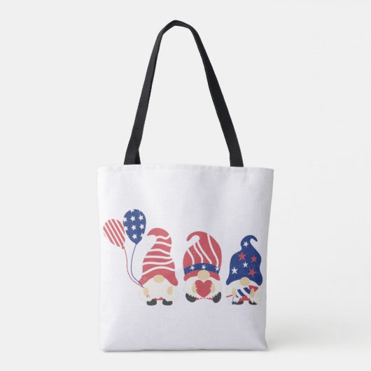 Custom American USA Flag  トートバッグ (裏面)