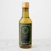 Custom Anahata Heart Chakra Essential Oil Label ワインラベル (正面)