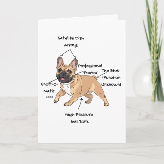 Custom Anatomy of a French Bulldog カード (正面)