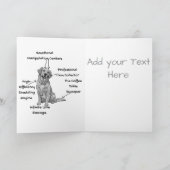 Custom Anatomy of a Golden Retriever カード (内部)