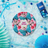 Custom and personalized cherry butterfly gift   ペーパープレート (パーティー)