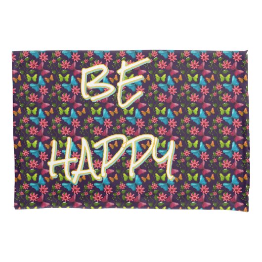 Custom and personalized Colorful Butterfly  枕カバー (正面)