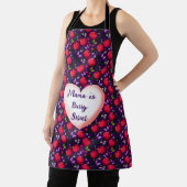 Custom and personalized Cute Cherry Butterfly  エプロン (インサイチュ)