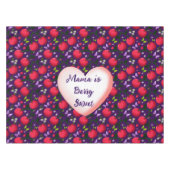 Custom and personalized Cute Cherry Butterfly  テーブルクロス (正面(横))