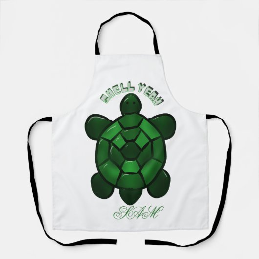 Custom and personalized Cute Turtle  エプロン (正面)