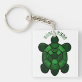Custom and personalized Cute Turtle  キーホルダー (正面)