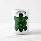 Custom and personalized Cute Turtle  コーヒーマグカップ (中央)