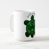 Custom and personalized Cute Turtle  コーヒーマグカップ (正面左)