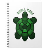 Custom and personalized Cute Turtle  ノートブック (正面)