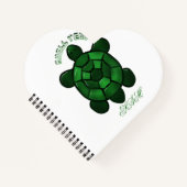 Custom and personalized Cute Turtle  ノートブック (正面)