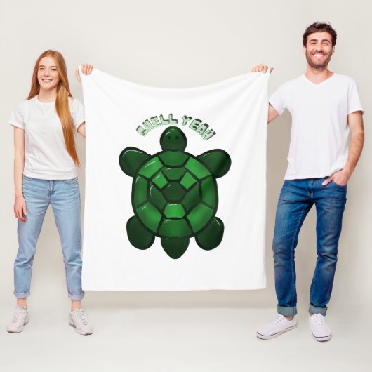 Custom and personalized Cute Turtle  フリースブランケット (インサイチュ)