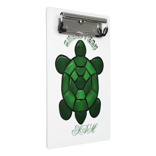 Custom and personalized Cute Turtle  ミニクリップボード (アングル)
