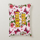 Custom and personalized floral Butterfly pattern  アクセントクッション (正面(垂直))