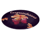 Custom and personalized floral Butterfly Pattern  カッティングボード (角)